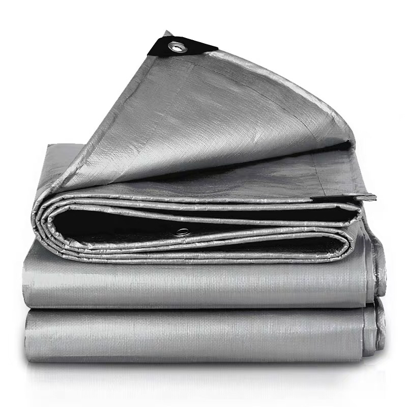 Silver tarpaulin