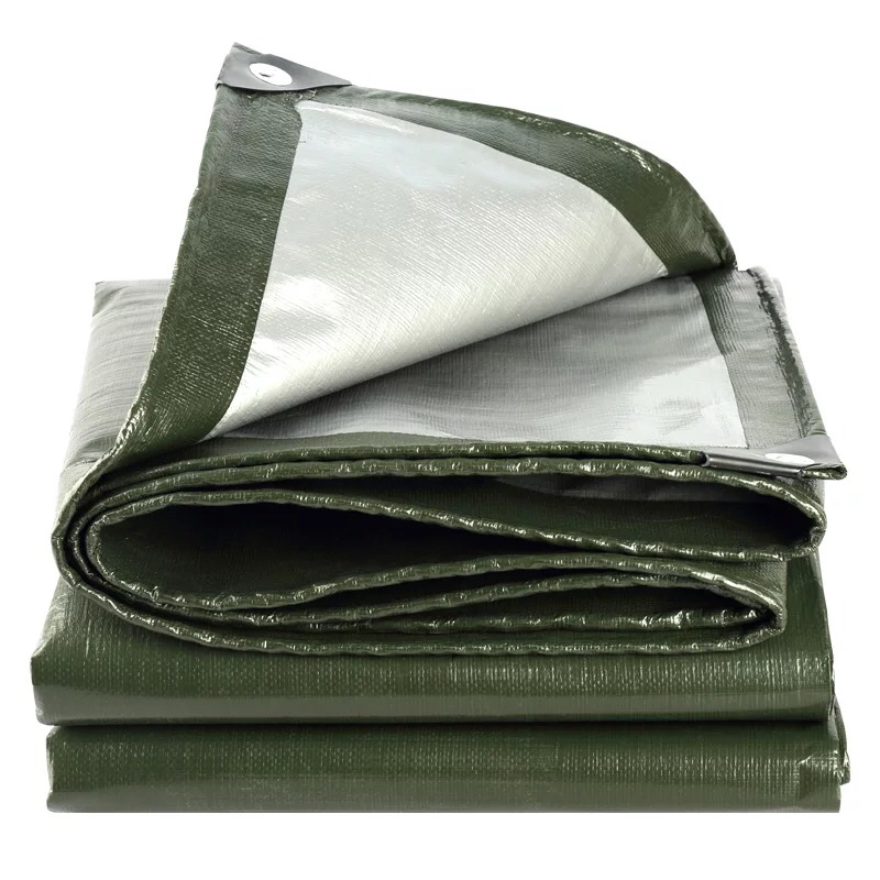 Green and Silver Tarpaulin